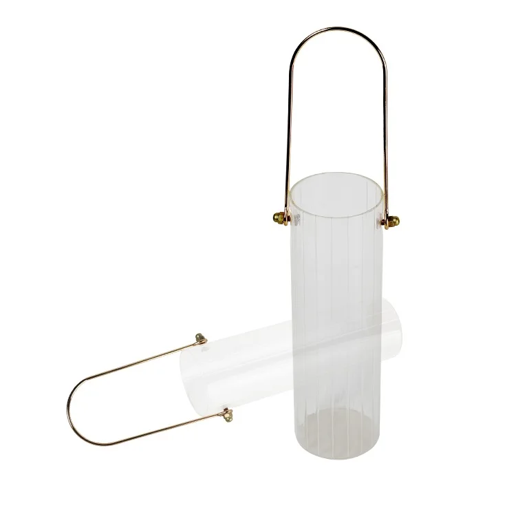 Youjia New Product Office Desk Round Tabletop Vase Flowers Bottle Clear Glass Crystal Vase Glass Vase