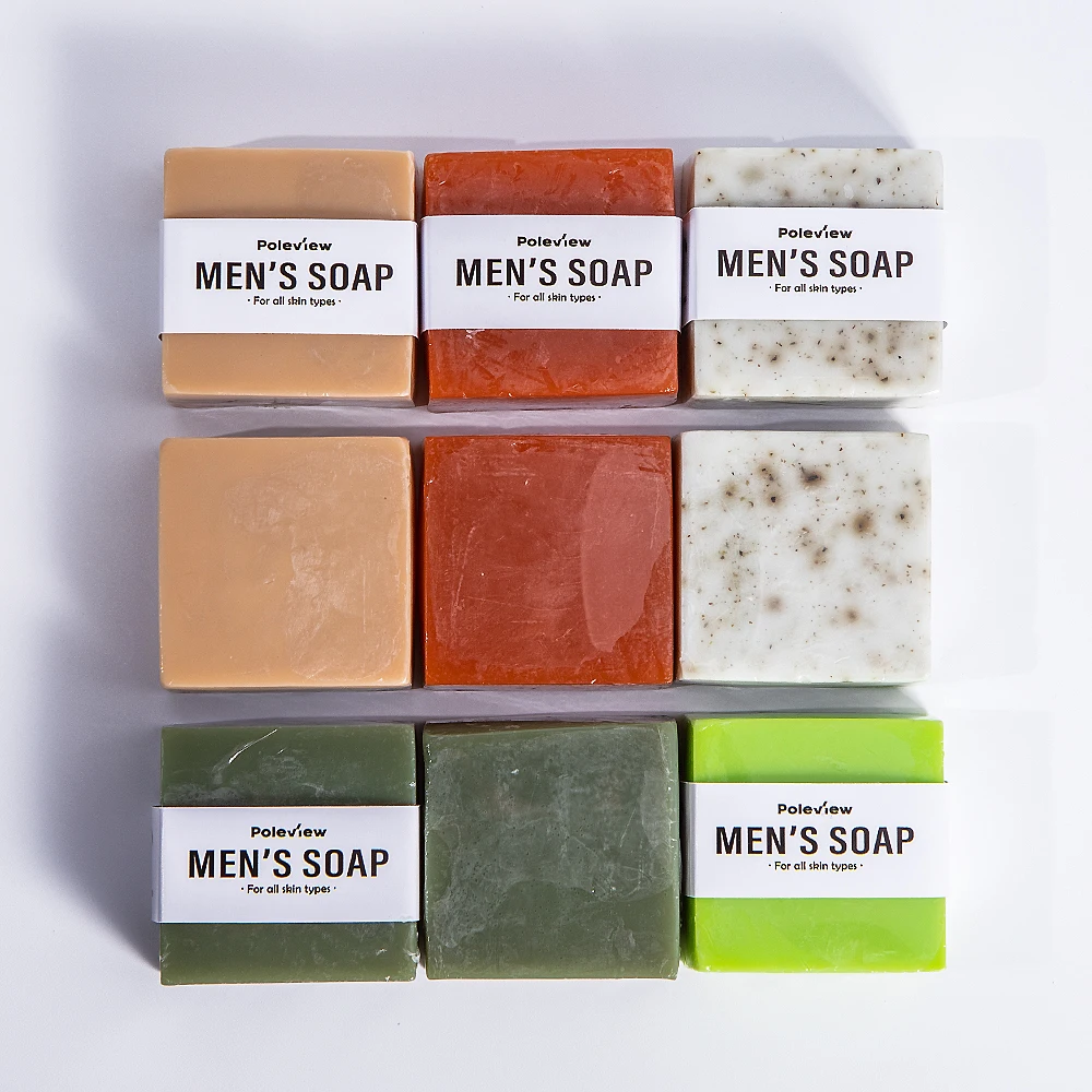 New Trends Private Label Organic Handmade Mens Bath Soap with Hot Process