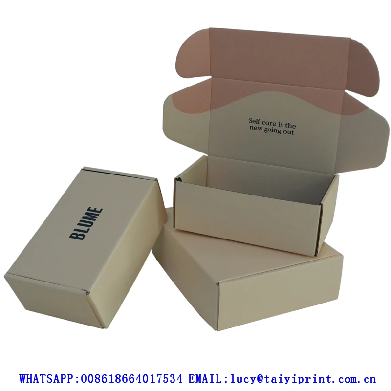 Shipping Box Packaging Custom Logo Kraft Hat Carton Packing Customized Corrugated Cardboard Packaging Paper Mailer Shipping Box