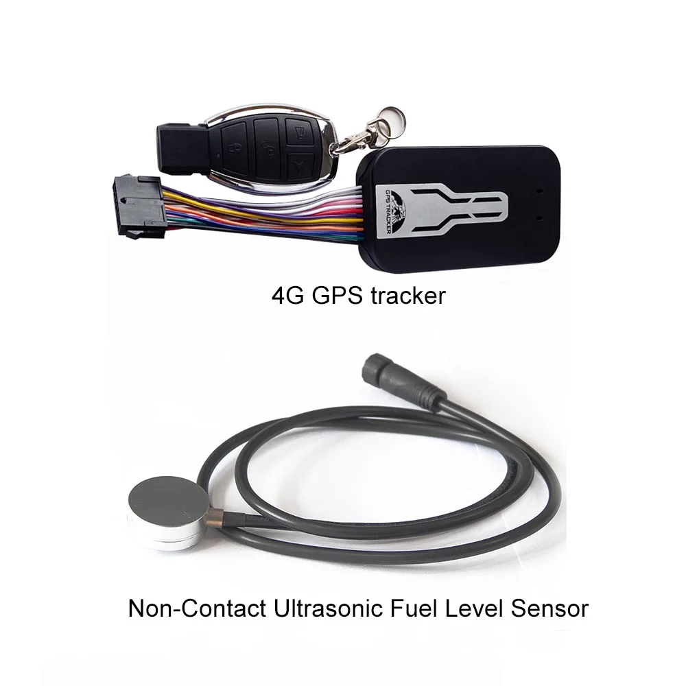 4G GPS tracker with 0-5V  high accuracy ultrasonic level fuel sensor tank