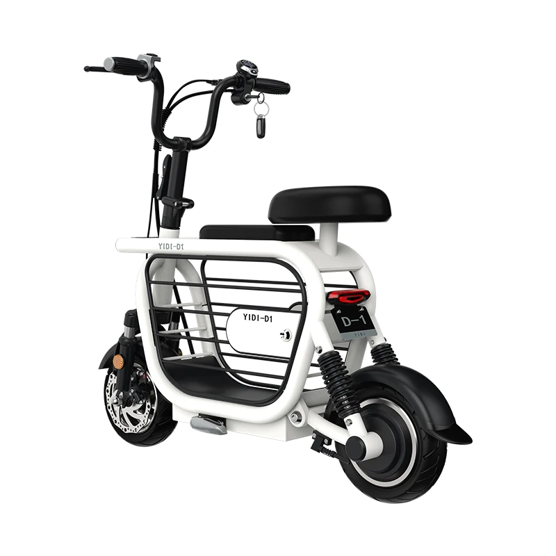 CE High Speed 30km/h 48V 400W Portable 11 Inch Tire 2 Wheel Mini Pet Electric Mobility Scooter With Pet Basket