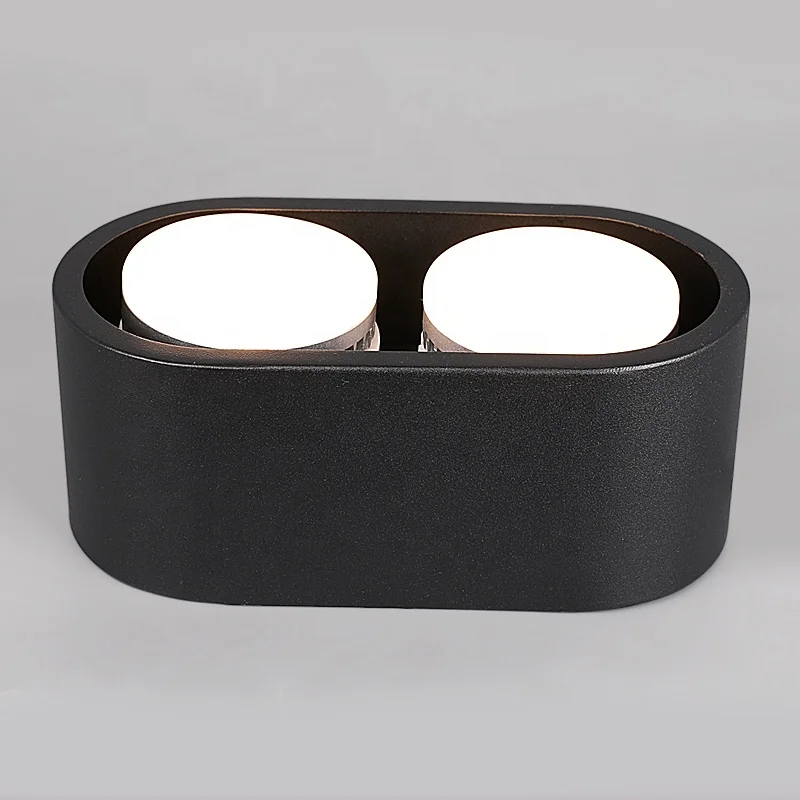 Puluoti двойная головка свободная разборка источника света трехцветный потолочный светодиодный светильник поверхность светодиодный потолочный светильник Cree светодиодный чип 3 года