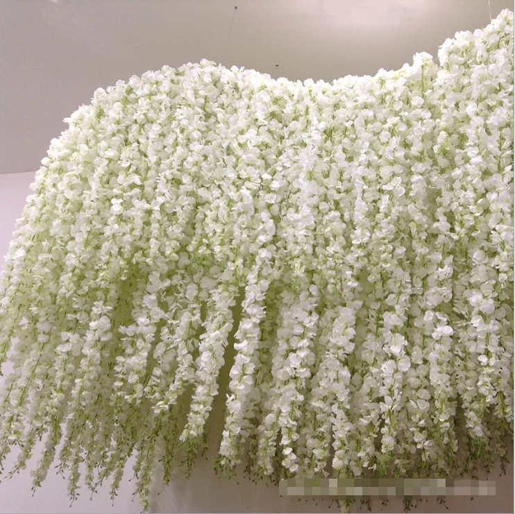 Wedding Home Decor China Artificial Flowers Wall Hanging Vines Wisteria Vine Wedding Garlands Flowers wisteria semillas