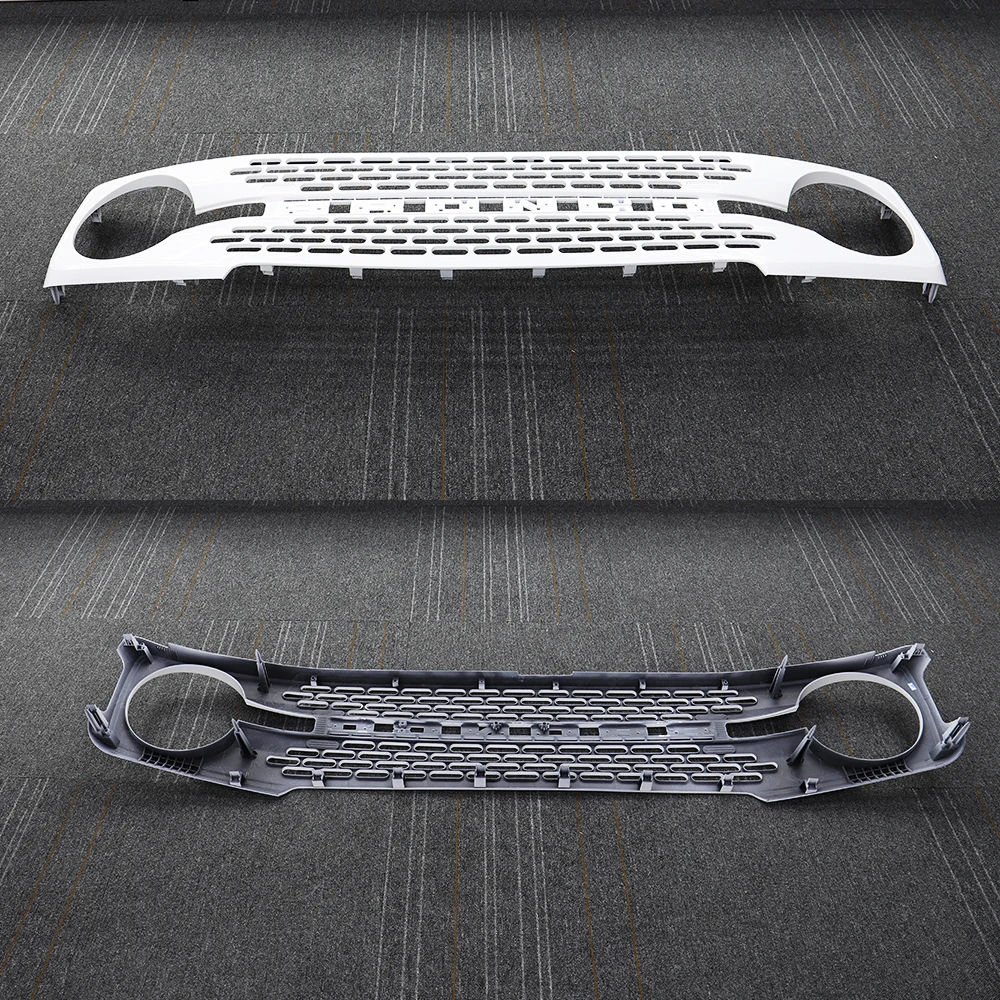 Atubeix White Front Bumper Grille Center Grille Fit for 2022 F-ord Bronco Raptor Car Accessories