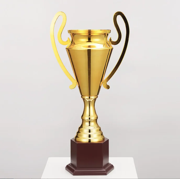 2024 Manufacturer Custom World Metal Cup Large Size Trophy Football Basketball Sport  Metal Gold Award Trophies