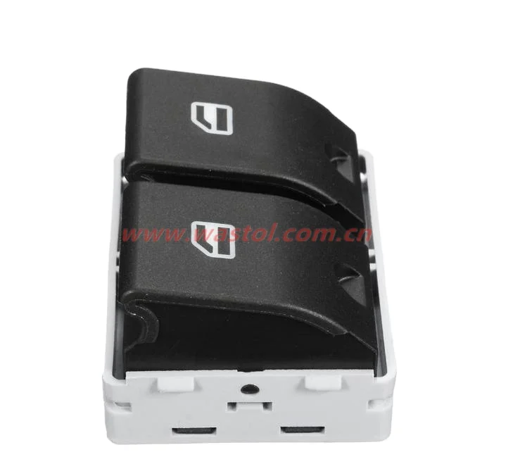 WASTOL 6Q0959858 Car Glass Lifter Electric Switch Button Door Window Glass Switch Car Accessories For VW POLO 9N 01-09