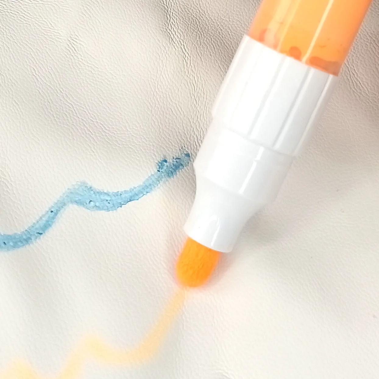 VAS SEA Custom logo Solid Marker Erasable Leather Marker Pen Dry Erase Markers Friction disappear Leather pen