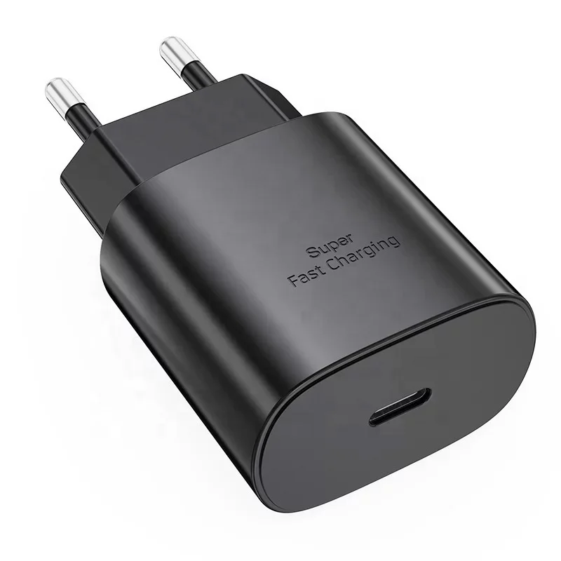 Custom Logo USB C Wall Charger 25W  PD Fast Charger Adapter for Samsung Galaxy Note10/ S20/ S21 USB Wall Charger