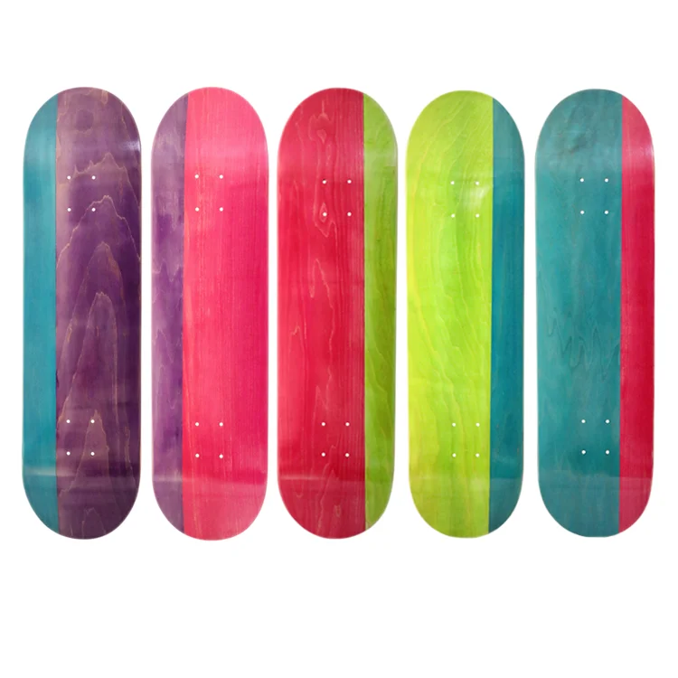 Custom 100% Canadian Maple American Imported Resin Veneer Skate Board Blank Skateboard Decks