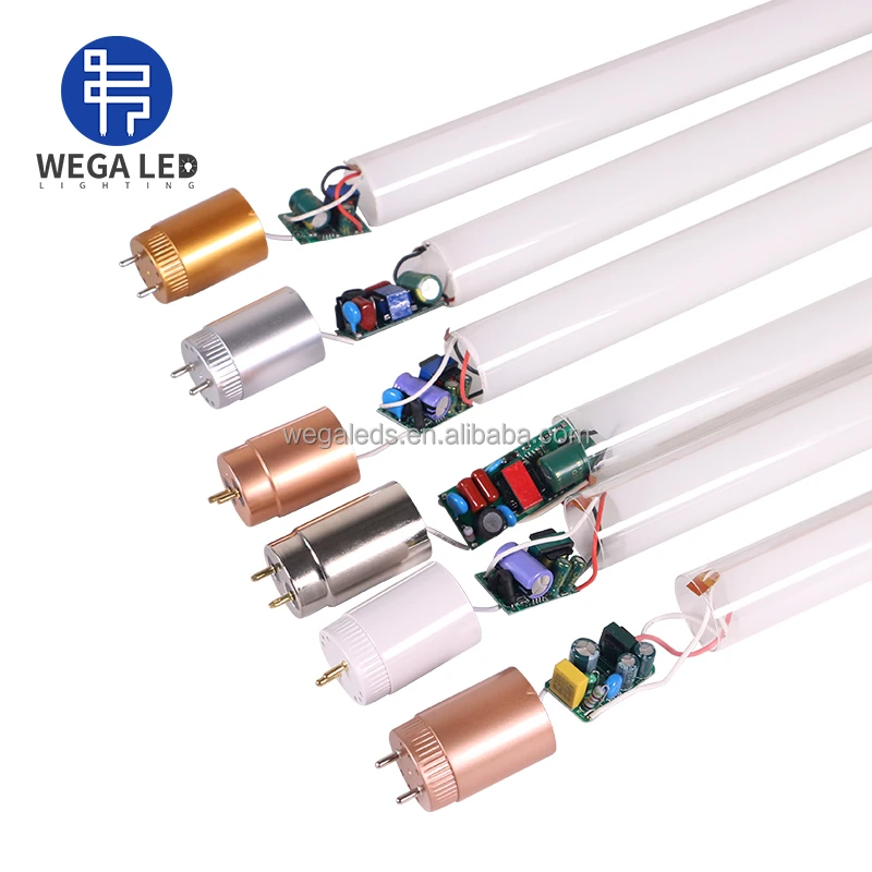 9W18W 2FT 4FT T5 T8 LED Tube Light PF0.5 1800LM 6500K Day Light LED Lamps Glass  PC T8 Tube Lamp with Clear Milky cover