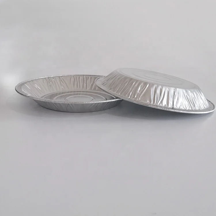Aluminium foil round pie plate disposable food container dish baking tray