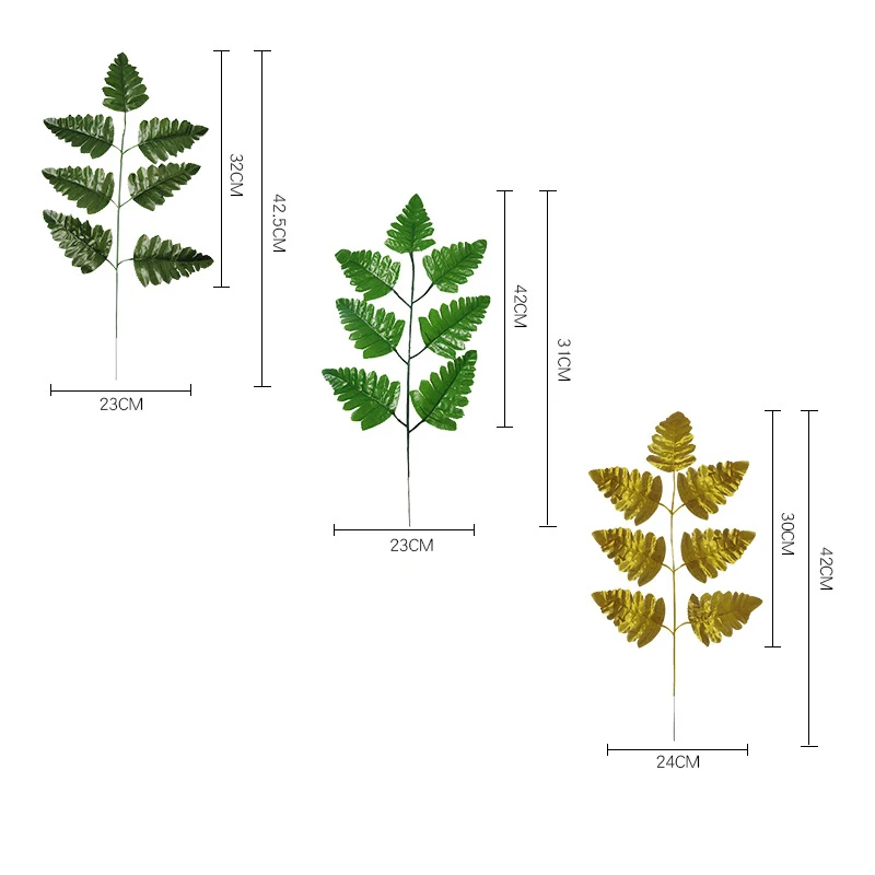 Wholesale Flower Arrangement Accessories Plant Wall Decoration Wedding Decoration Simulation Green Plant Leaf Persian Leaves