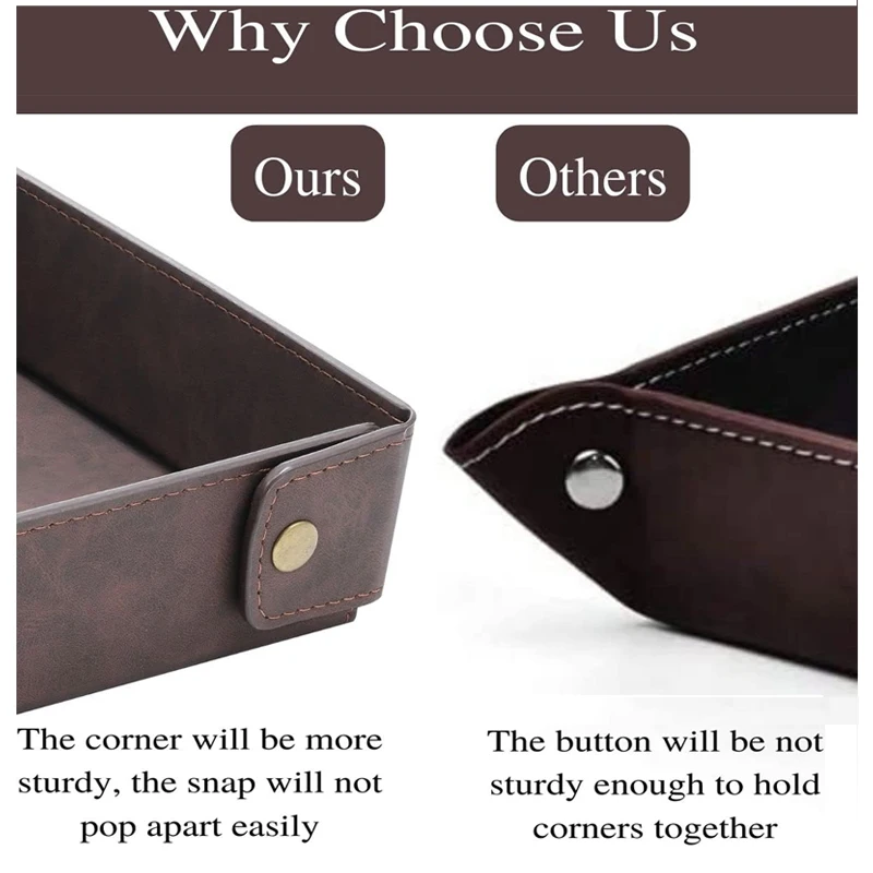 Luxury Storage Trays Decorative Jewelry Display Tray Seeding Shower Serving Trays Custom Leather Desk Organizer