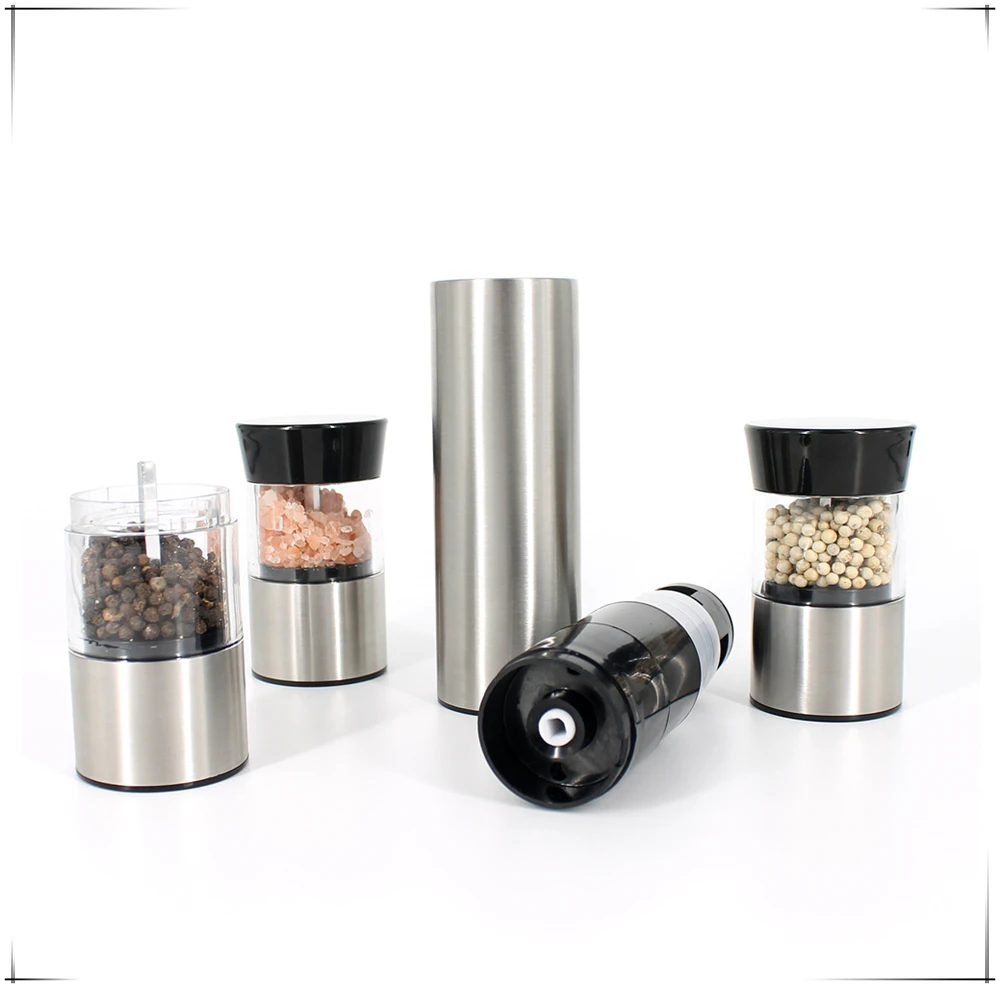 3 in 1 Stainless Steel Electric Salt and Pepper Grinder/ Salt and Pepper Mill/Light Function