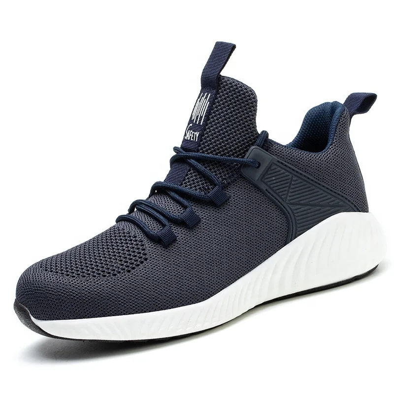 Comfortable Steel Toe Shoes for Men, Indestructible Work Sneakers with Puncture Proof Insole, Breathable Safety Shoes for Constr