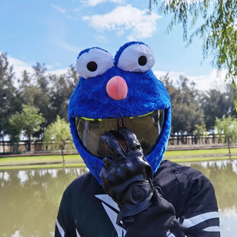High Quality Smile Cute Cartoon Helmet Covers Motorcycle For Adults Outdoor Helmet Cover Funny motorcycle helmet bunny covers