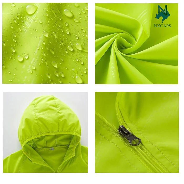 Hot Sale Unisex Jacket Camping Rain Jacket Waterproof Clothing Outdoor Sport Quick Dry Skin Windbreaker With Pocket Jackets
