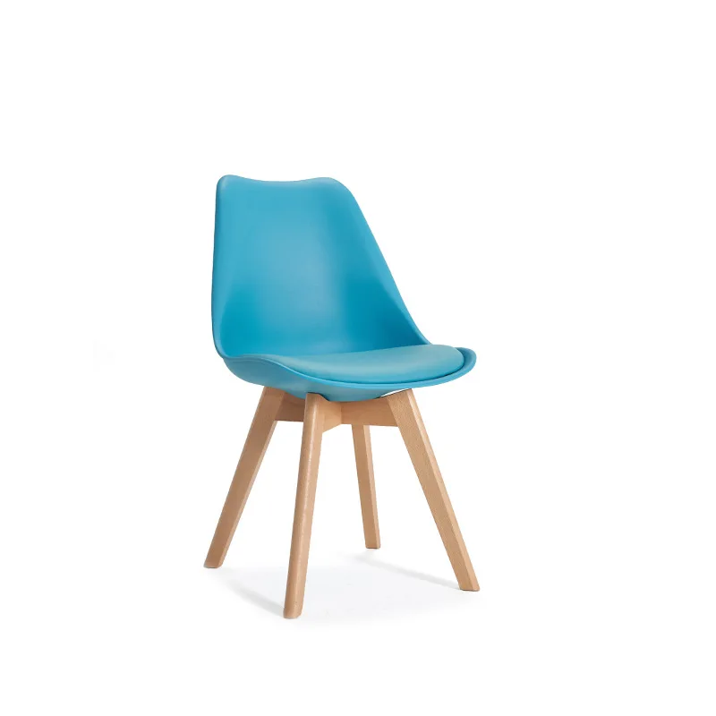Furniture Nordic Plastic For Dining Room Cheap Modern Cafe Restaurant Hotel Elegant Chair Wooden Leg Plastic Dinning Chairs