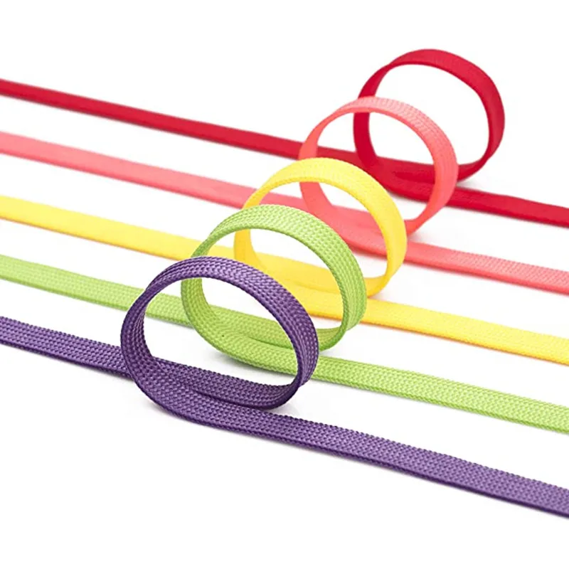 Yrunfeety YoYo Shoe String Laces Cord Colorful Shoelaces 8MM Flat Shoe Laces for Yeezy Boost Sneakers 30 Colors