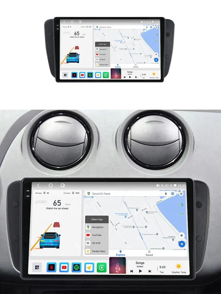 MEKEDE M6 3D 8-core 8 256GB the Newest Android System 2K QLED Screen Car Multimedia Player for Seat Ibiza 2009-2013