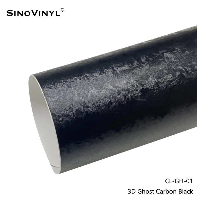 Wholesale Factory Vinyl Wraps Car Body Sticker Carbon Fiber 3D Pattern Camouflage Camo Ghost Black Car Wrap Vinyl Film