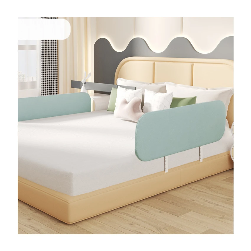 Free Installation Bed Fence Baby Bed Barrier Foldable Bed Guard Rail For Traveling