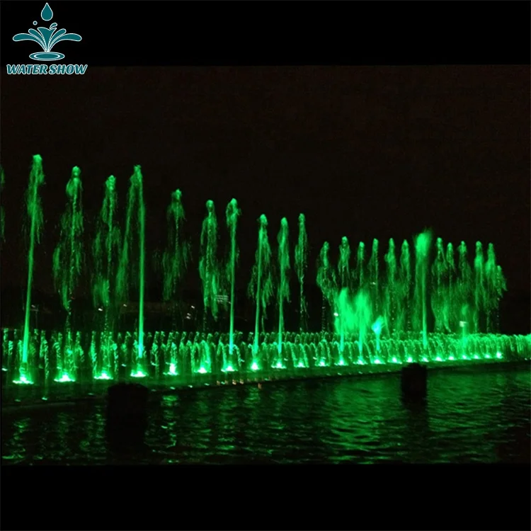 Factory Customize 20M Length Water Musical Dancing Fountain Show With DMX 512 Controller
