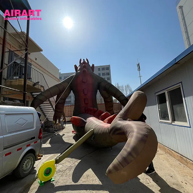 Monster Big Advertising Naga Mascot Balloon Giant Inflatable Godzilla Air Blower Advertising or Decoration Customized Color 1pc