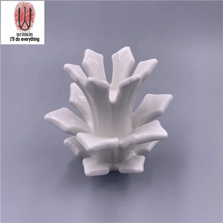 
BUY 2 GET 1 FREE Original New Amazon household decoration ceramic handmade flower candlestick 