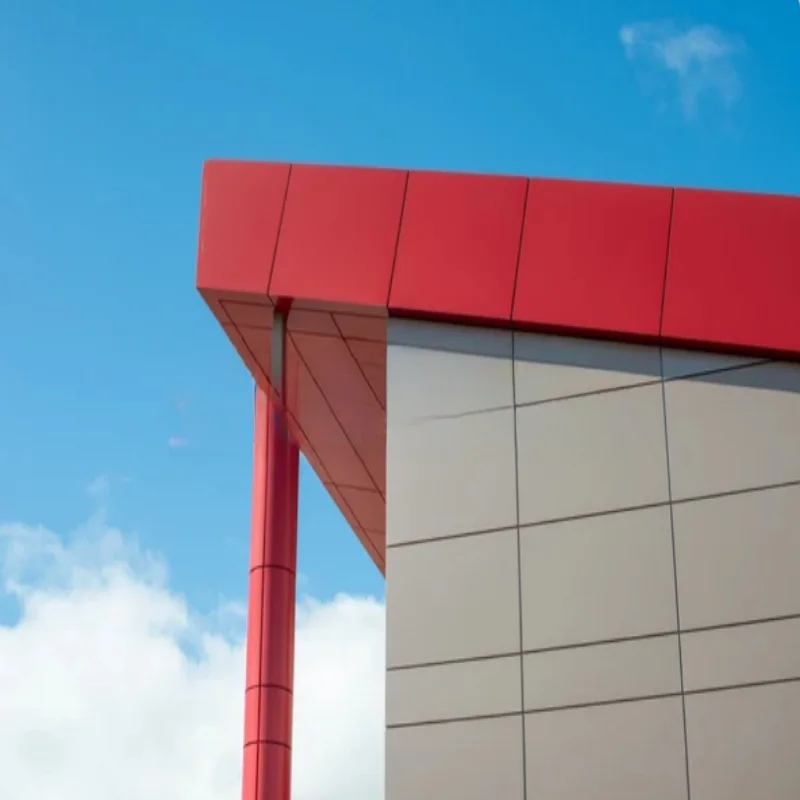 0.25mm Aluminium Thickness External Metal Wall Cladding within 1000-8000mm Length