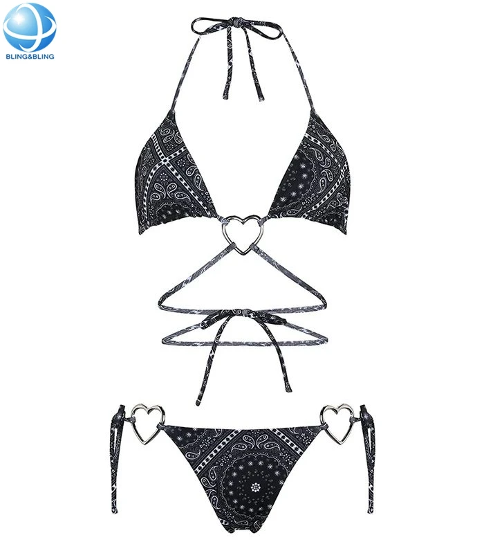 Various Size Love Heart Swimwear Accessories Bikini Metal Hardware Bra Strap Clasp For Swimsuit Beachwear