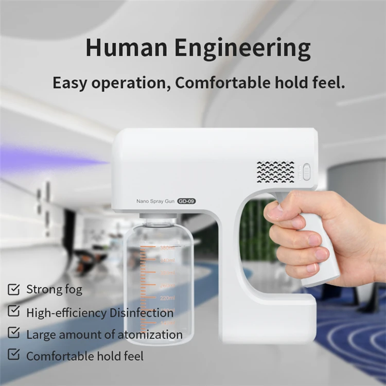 Professional Supplier electrostatic Disinfect Nano Portable Disinfecting Disinfectants ion spray