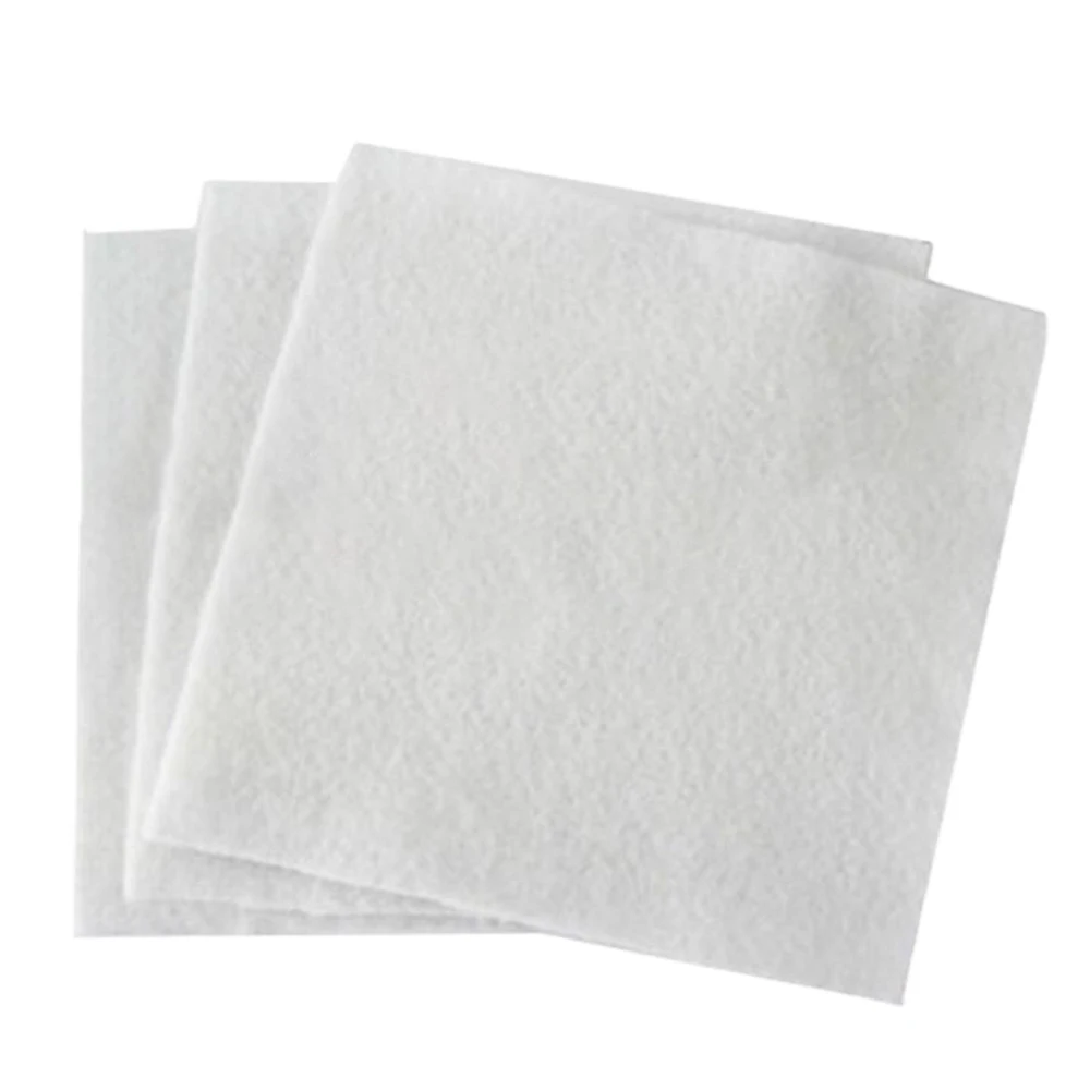 China factory favorable prices white geotextile fabric nonwoven needle punched geotextile short fabric