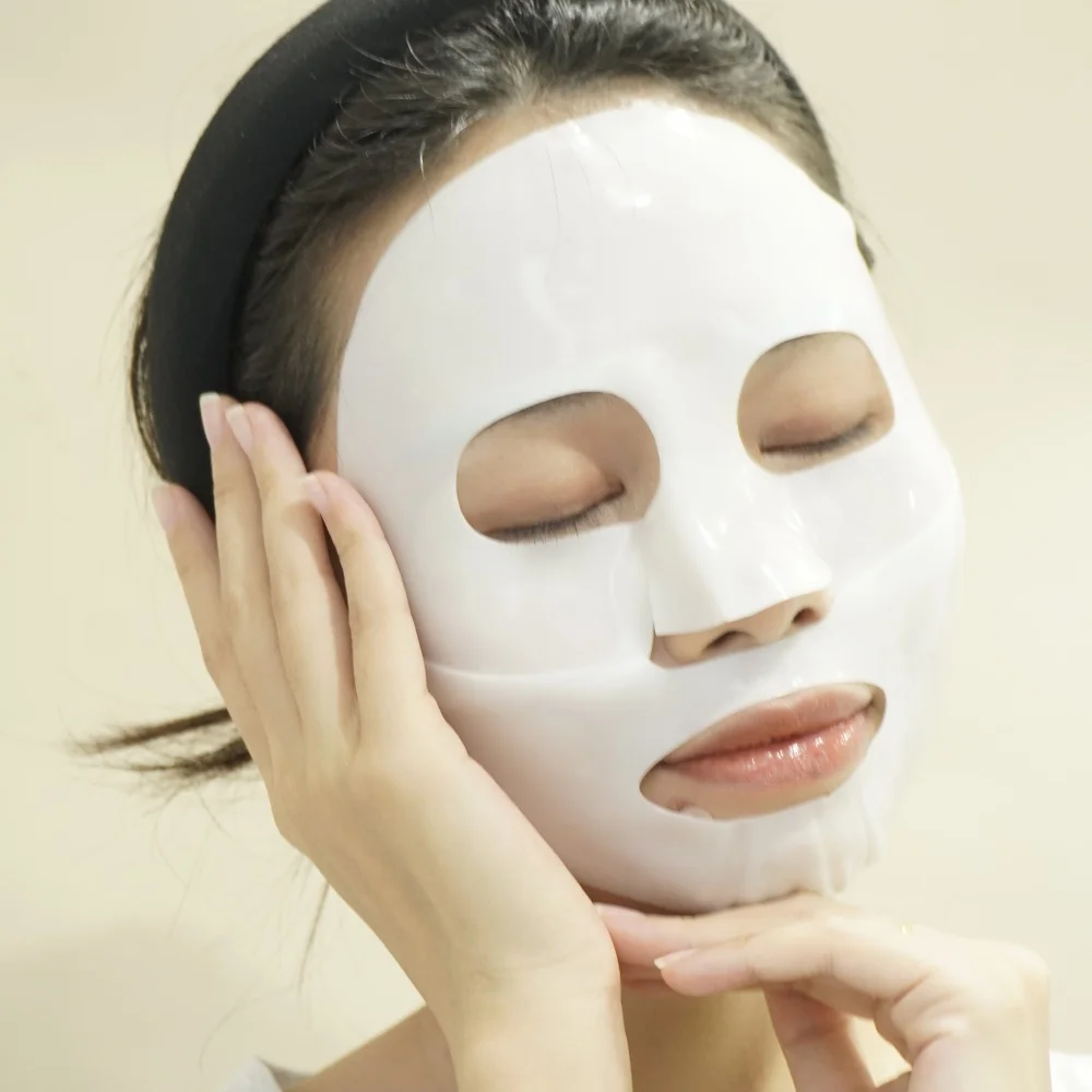 Korean 34g Hydrogel Overnight Real Deep Collagen Anti-wrinkle Lifting Hydrating Bio Collagen Mask Cotton Customized Package