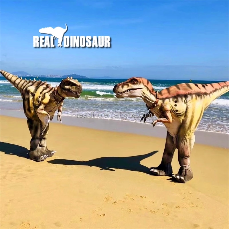 Sea beach performance walking with dinosaur custom adult dinosaur costume
