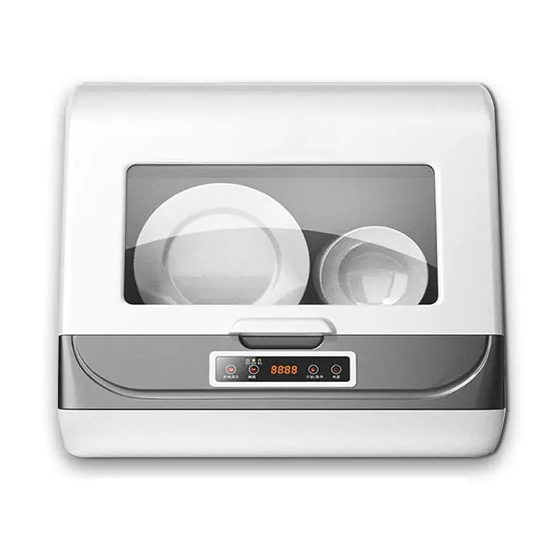 Dishwasher Full-automatic Domestic Desktop, Small Disinfection Cabinet Mini Intelligent Dishes Mini Washing Machine/