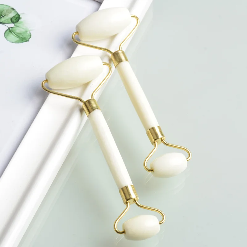 High Quality Jade Roller Facial Massager For Neck And Face White Jade Roller For Home Use