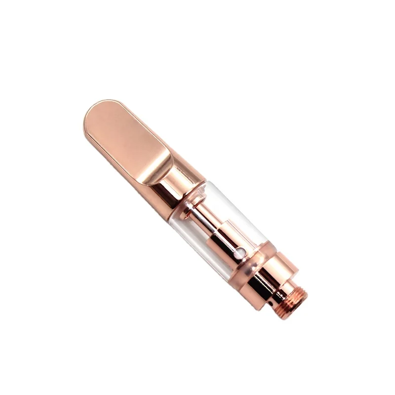 Top selling gold vape cartridges glass ceramic cbd tank empty 0.5ml 1.0ml