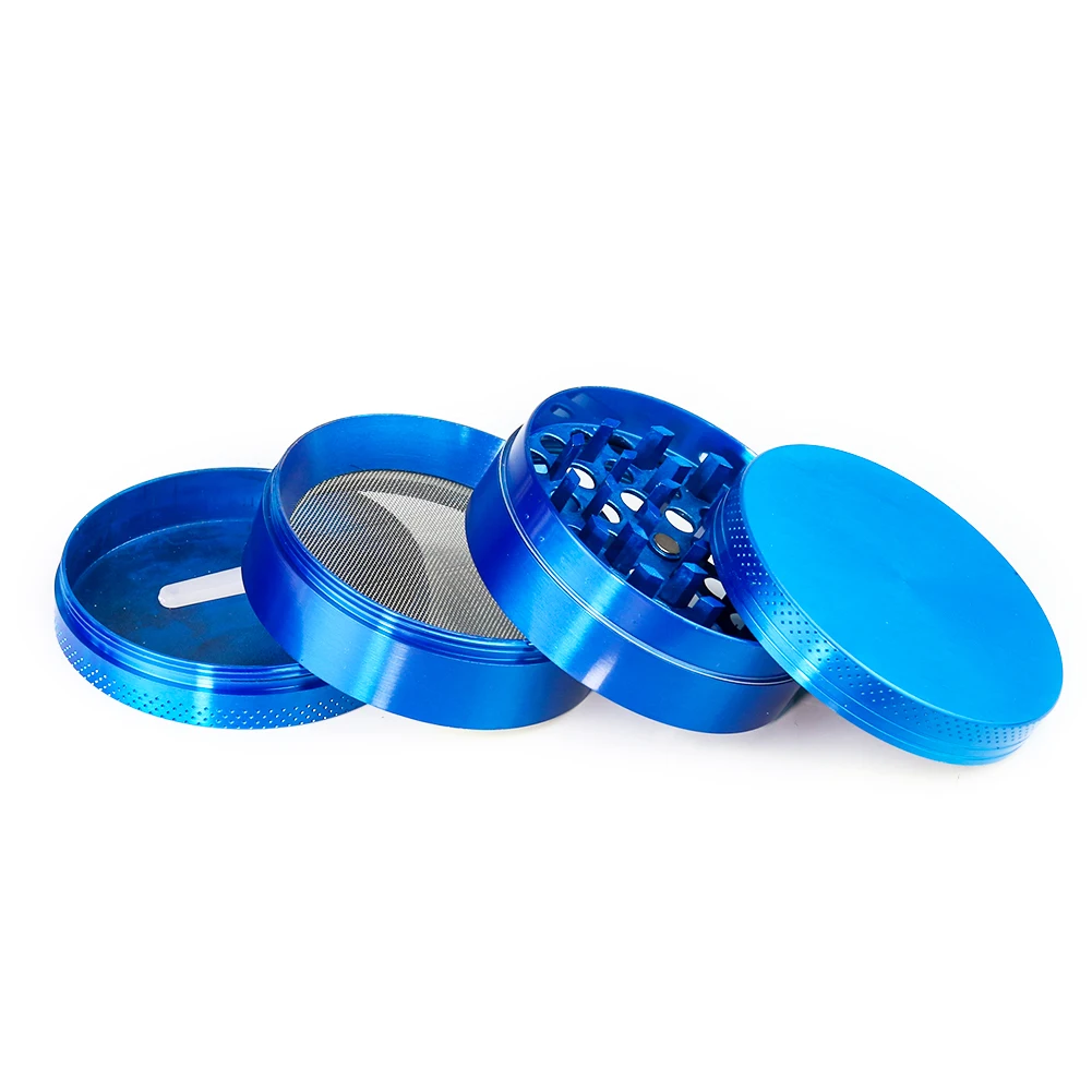 4 Layer Wholesale Metal Herb Grinder Custom Logo Low MOQ 40mm 50mm 55mm 63mm Spice Crusher China Metal Grinder for Herb Supplier