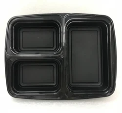 Factory 3 Compartment Meal Prep Containers with Lids, Food Storage box, BPA Free Plastic Reusable microwavable dishwasher safe