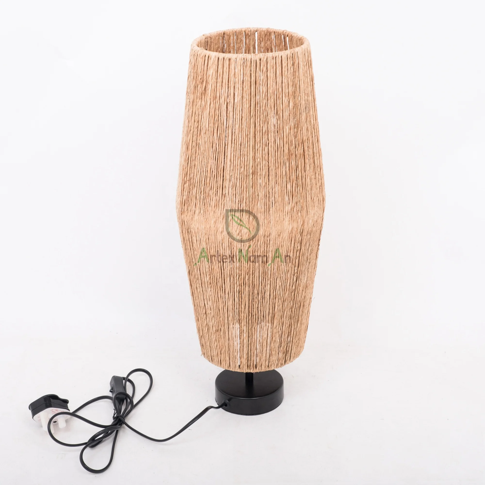Eco friendly jute table modern lamp also handmade lamp for home decor from Vietnam suppliers