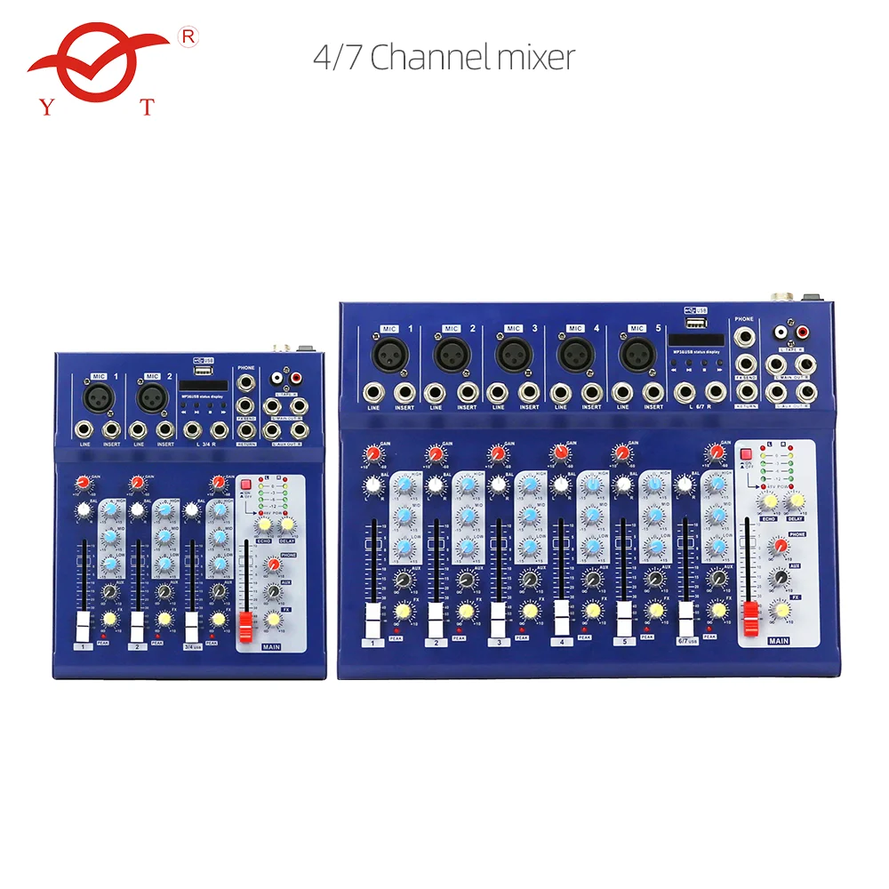 Professional Mini Portable DJ Console USB DJ Mixer