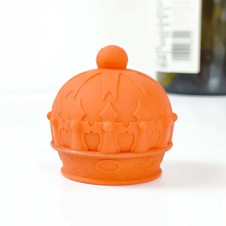 Wholesale Wine Gift House Hold Fresh-Keeping Beer Beverage Sealer Soft Bottle Topper Silicone Rubber  Wine Drop Stopper