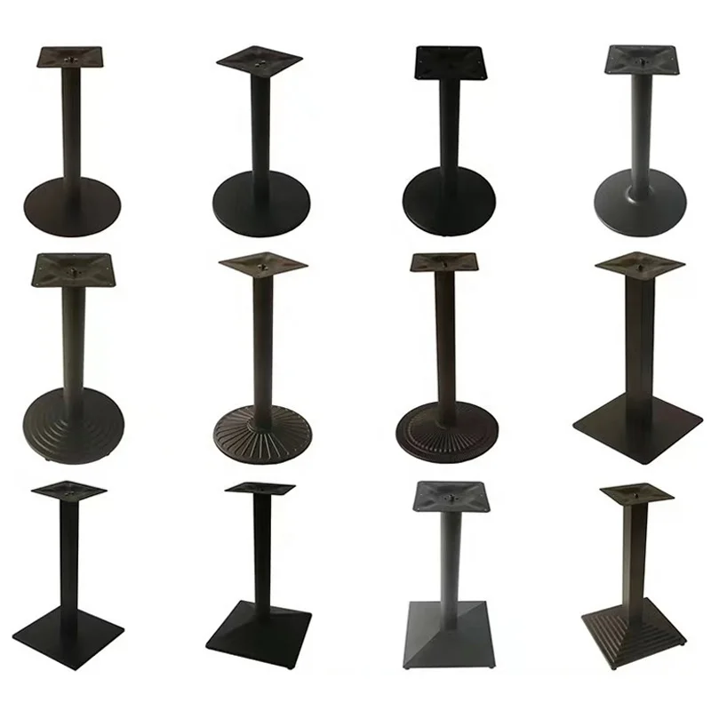 Table Bases Wrought Steel Round Coffee Dining Bar Restaurant Furniture Legs Cast Iron Metal Industrial Table Bases For Table