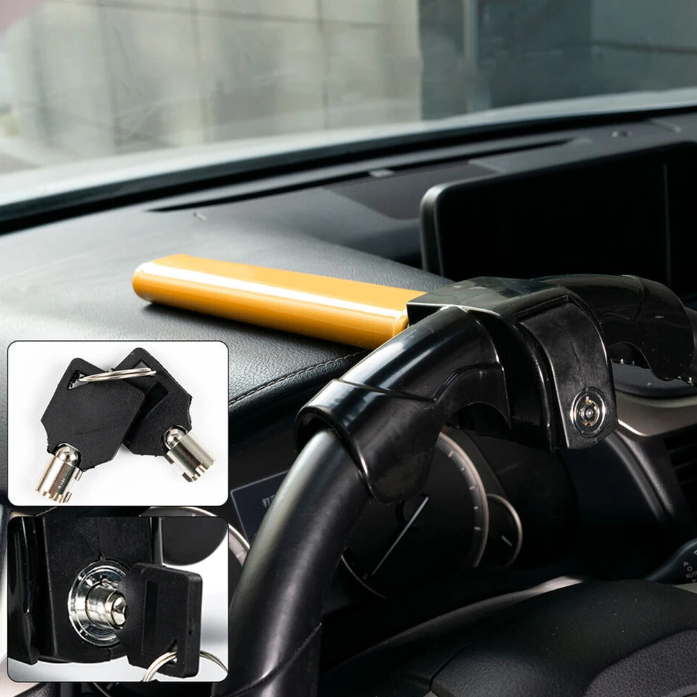 Anti-Theft Automobile Security Rotary Enhance Automobile Steering Wheel Lock T-Shape Car Security Car Steering Wheel Lock