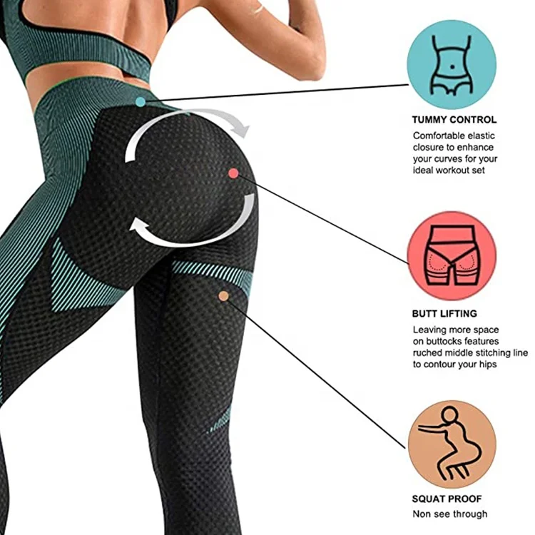 
Women 3 Piece Fitness Sportswear Tracksuit Workout Outfits Set Crop Top Leggings and Sports Bra Seamless Yoga Set With Zipper 