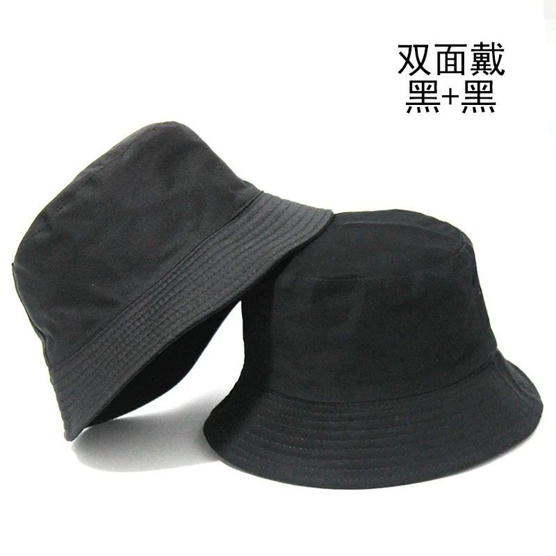 Custom Logo Eva Double Sided Solid Color Bucket Hat Plain Stylish Beach Bucket Hat
