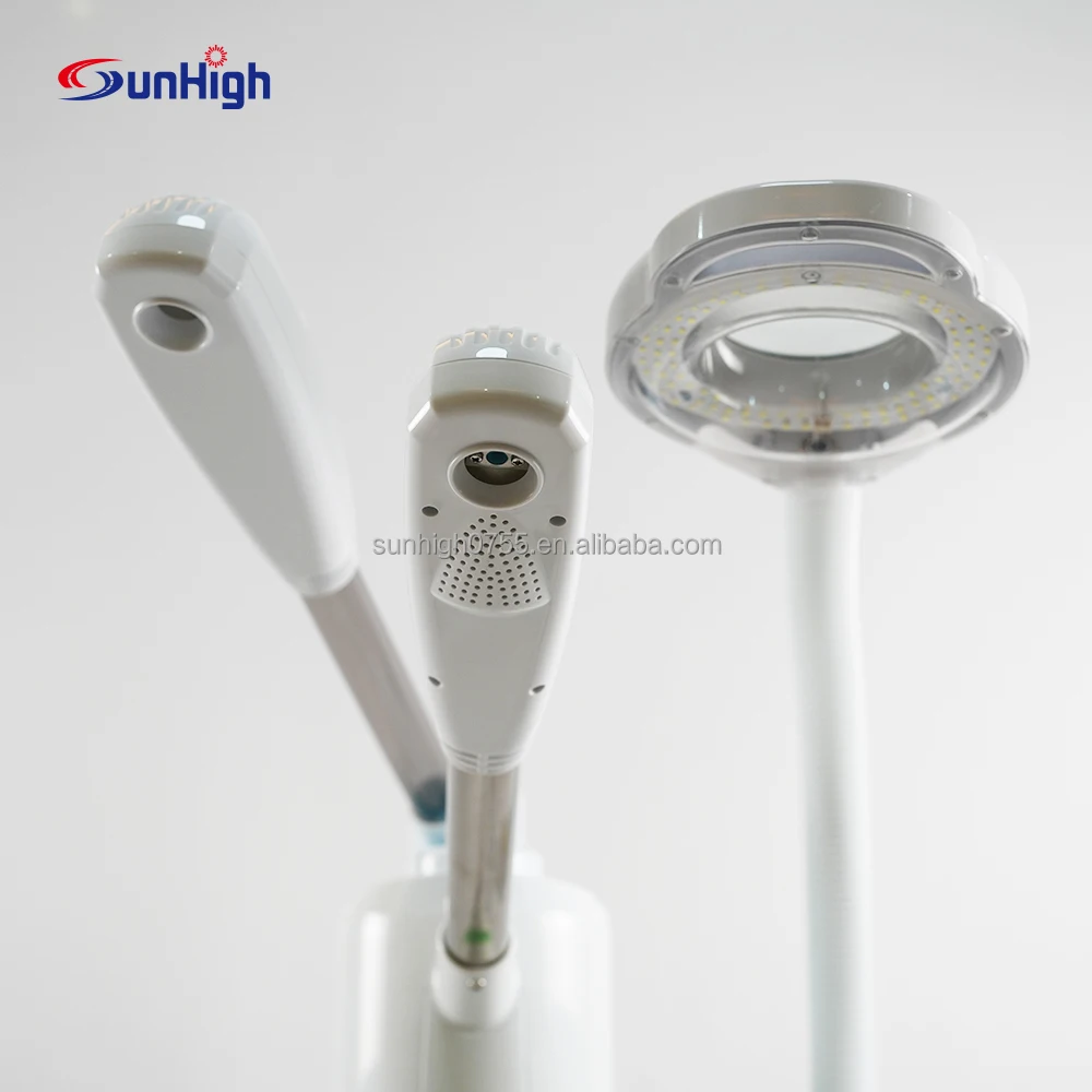 Sunhigh 2023 HOT selling face steamer with lamp hot and cold Spray Skin Moisturizing Vaporizer Facial Steamer Beauty home use