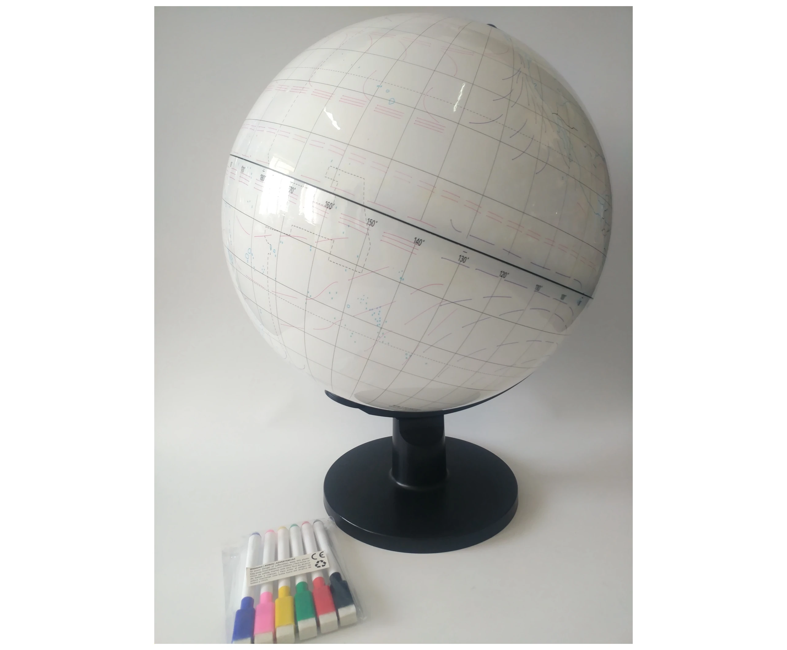 
Education teaching Plastic world Globe 32cm for kids decoration globe DIY 