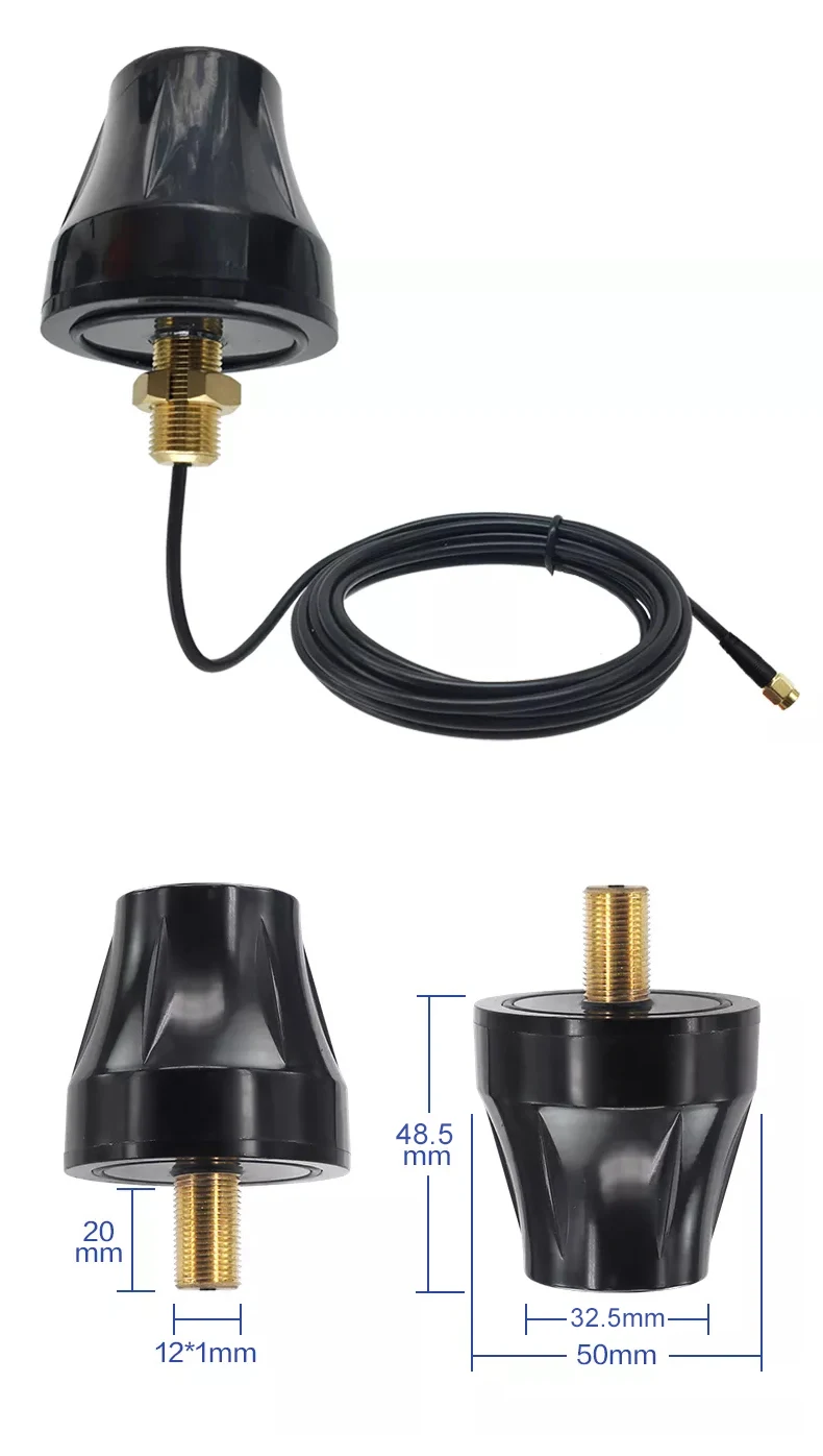 28dbi 1575.42mhz GPS Antenna For Android Tablet RG174 Cable With SMA Connector